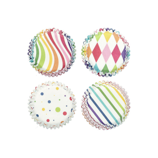 Birkmann Muffinvorm mini Regenboog papier 100 stuks