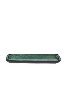 Bitz Serveerschaal rechthoekig 38x14cm Bitz Gastro zwart/groen