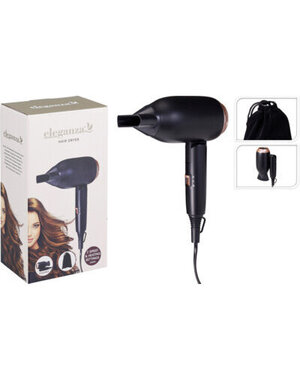 Eleganza Föhn - Haardroger opvouwbaar 1200W Eleganza zwart