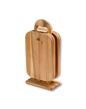 Kesper Snijplankenset 6-delig met houder acacia