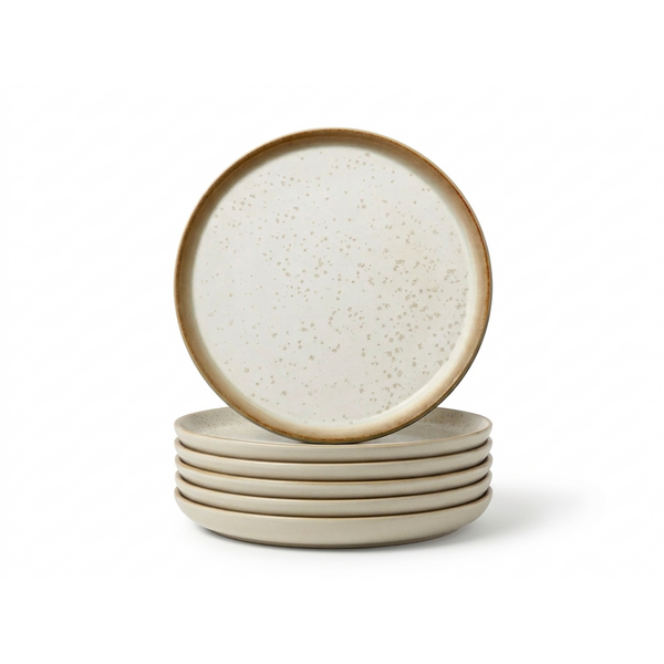 Bitz Bord plat Ø 21cm Bitz Gastro crème set van 6