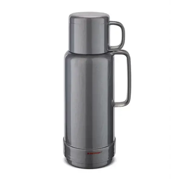 Isoleerfles 1L zilvergrijs Rotpunkt