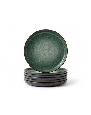 Bitz Gebaksbord Ø 17cm Bitz Gastro zwart/groen set van 6