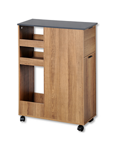 Kesper Keukentrolley met afvalbak 60x25x86cm bruin