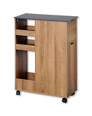 Kesper Keukentrolley met afvalbak 60x25x86cm bruin