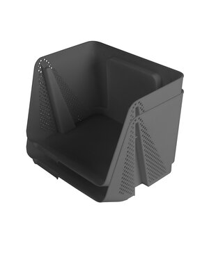 Sunware Opbergbak M Stackable Sigma Home antraciet set/2