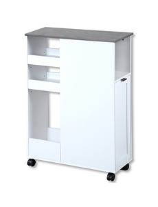 Kesper Keukentrolley met afvalbak 60x25x86cm wit