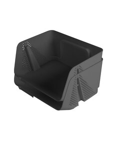 Sunware Opbergbak maat S Stackable Sigma Home antraciet set van 2