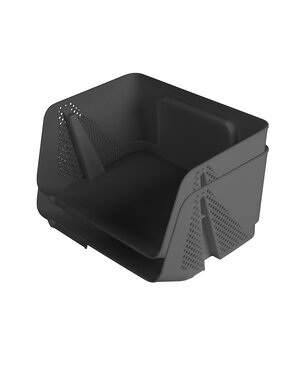 Sunware Opbergbak maat S Stackable Sigma Home antraciet set van 2