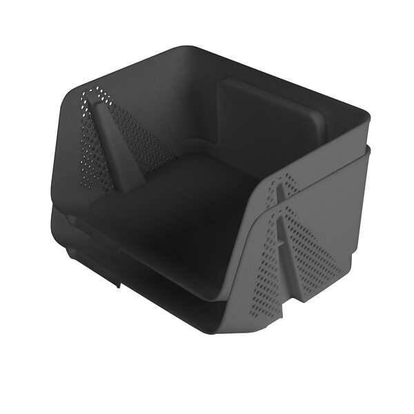 Sunware Opbergbak maat S Stackable Sigma Home antraciet set van 2