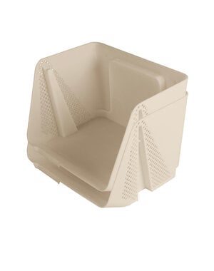 Sunware Opbergbak maat M Stackable Sigma Home beige set van 2