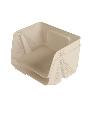 Sunware Opbergbak maat S Stackable Sigma Home beige set van 2