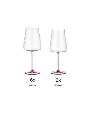 Bohemia Cristal Wijnglazenset 12-delig Selection Alex rosé