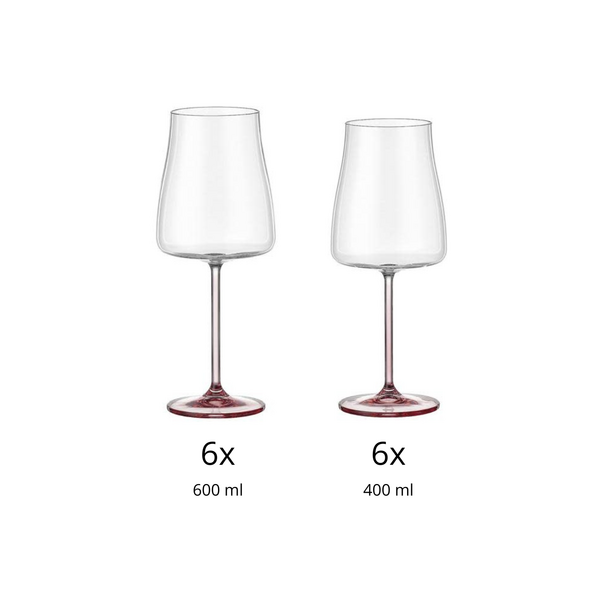 Bohemia Cristal Wijnglazenset 12-delig Selection Alex rosé