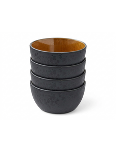 Bitz Kom Ø 14cm Bitz Gastro zwart/amber set van 4