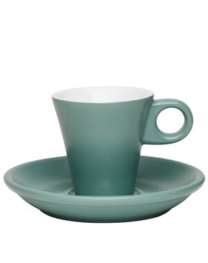  Espresso kop en schotel groen Napoli