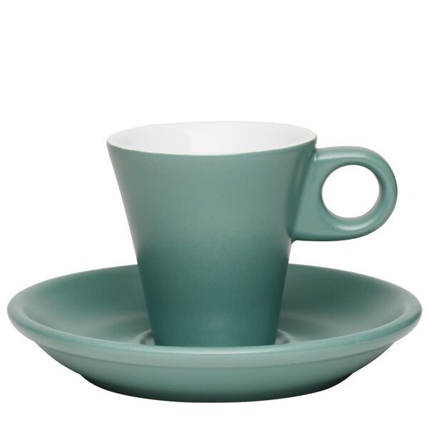 Espresso kop en schotel groen Napoli