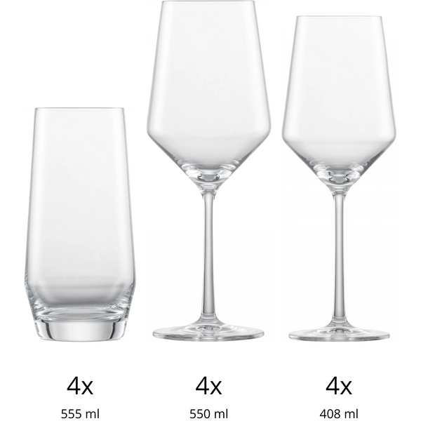 Schott-Zwiesel Glazenset 12-delig Schott-Zwiesel Pure