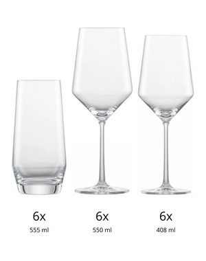 Schott-Zwiesel Glazenset 18-delig Schott-Zwiesel Pure