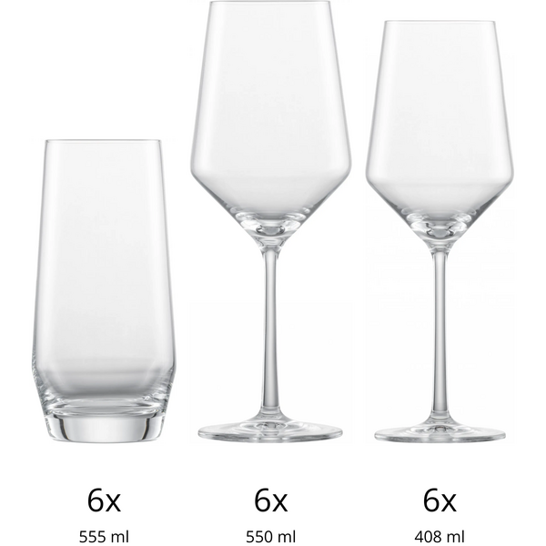 Schott-Zwiesel Glazenset 18-delig Schott-Zwiesel Pure