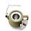 Bredemeijer Theepot Duet Design Facet 1,1L khaki green