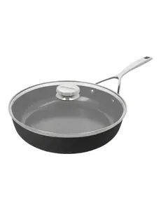 Demeyere Hapjespan/Koekenpan met hoge rand en deksel Ceraforce 24 cm Alu Pro 5 Ceramic