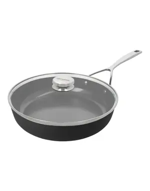 Demeyere Hapjespan/Koekenpan met hoge rand en deksel Ceraforce 24 cm Alu Pro 5 Ceramic