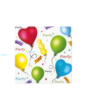  Servet 33x33cm Party set 20 stuks