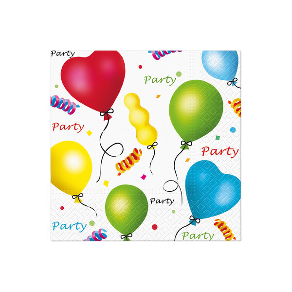 Servet 33x33cm Party set 20 stuks