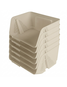 Sunware Opbergbak S Stackable Sigma Home beige set/6
