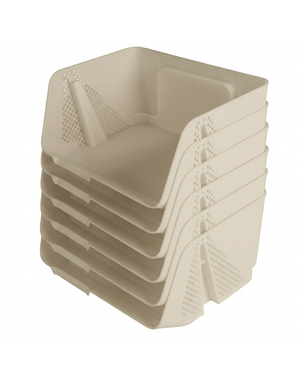 Sunware Opbergbak S Stackable Sigma Home beige set/6