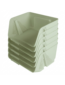 Sunware Opbergbak S Stackable Sigma Home lichtgroen set/6