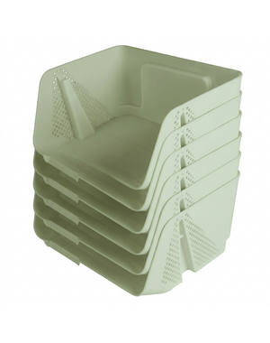 Sunware Opbergbak S Stackable Sigma Home lichtgroen set/6