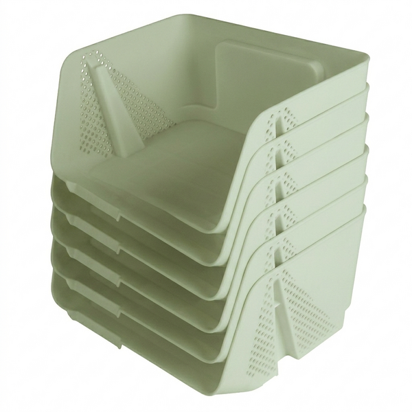 Sunware Opbergbak S Stackable Sigma Home lichtgroen set/6