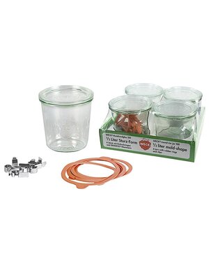 Weck Inmaakglas set 4 stuks conisch 500 ml