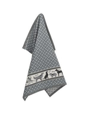 Bunzlau Castle Theedoek Dog Anthracite