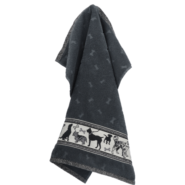 Bunzlau Castle Keukendoek Dog Anthracite