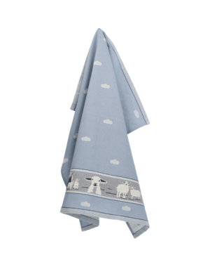 Bunzlau Castle Theedoek Sheep Grey-Blue