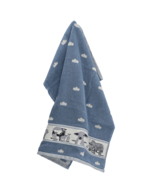 Bunzlau Castle Keukendoek Sheep Grey-Blue