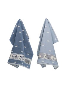 Bunzlau Castle Set keuken- en theedoek Sheep Grey-Blue