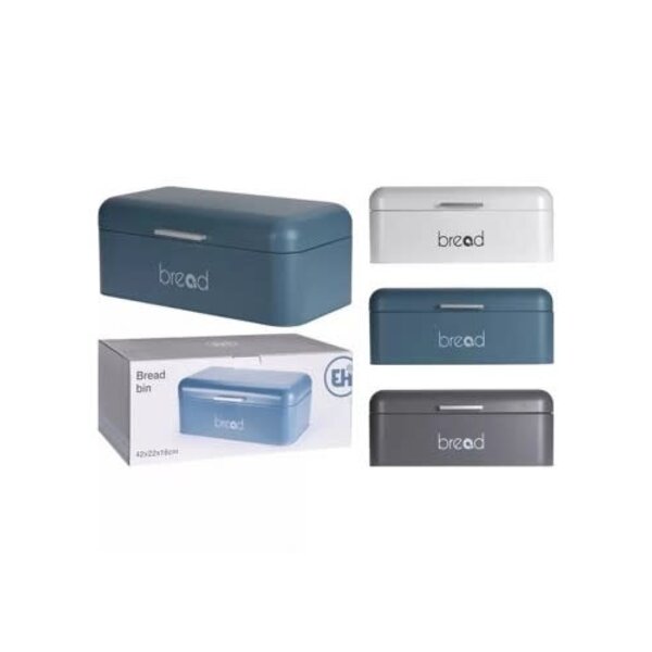 Excellent Houseware Broodtrommel metaal 3 assorti