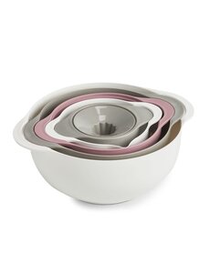 Zeller Multifunctionele keukenset, kunststof wit/grijs/braambes 5 delig (1 set)