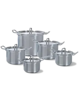 BK Cookware Kookset 5-delig BK Q-Linair Master glas deksel