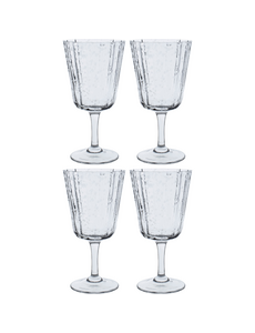 Laura Ashley Wijnglas 36cl set/4 helder Laura Ashley
