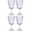 Laura Ashley Wijnglas 36cl set/4 helder Laura Ashley