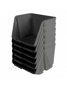 Sunware Opbergbak M Stackable Sigma Home antraciet set/6