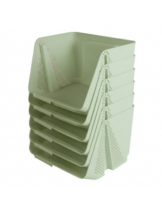 Sunware Opbergbak M Stackable Sigma Home lichtgroen set/6