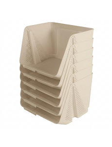 Sunware Opbergbak M Stackable Sigma Home beige set/6