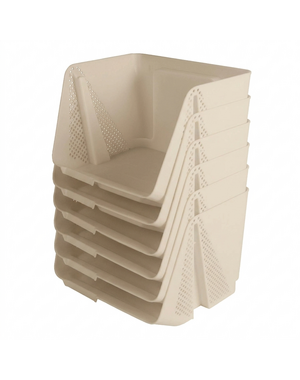 Sunware Opbergbak M Stackable Sigma Home beige set/6