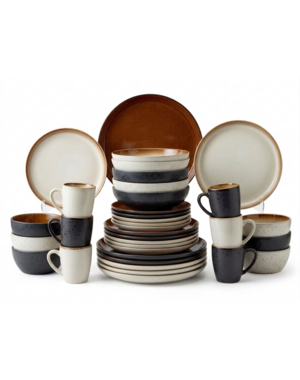 Bitz Serviesset 36-delig Bitz Gastro Crème & Amber/Zwart